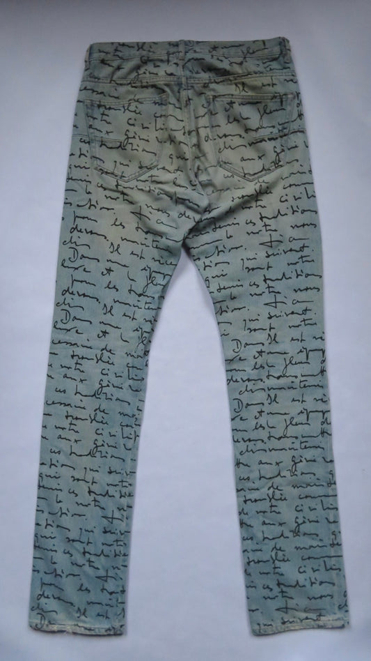 Dior Homme SS15 Script Denim