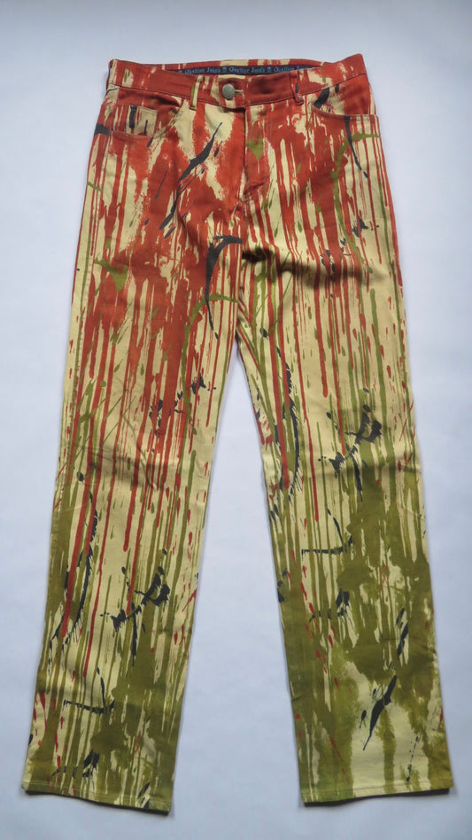 Jean Paul Gaultier AW1998 Red Blood Drip Pants