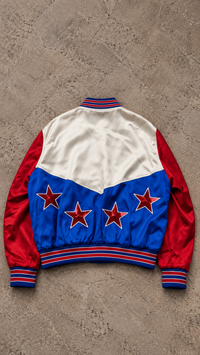 Celine SS23 Runway Americana Star Sequin Satin Jacket