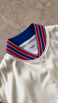 Celine SS23 Runway Americana Star Sequin Satin Jacket