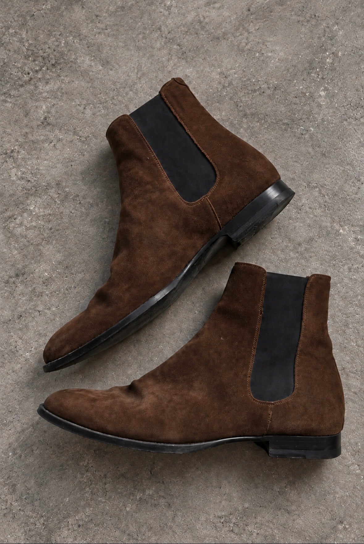 Celine FW19 Camargue Brown Suede Chelsea Boots