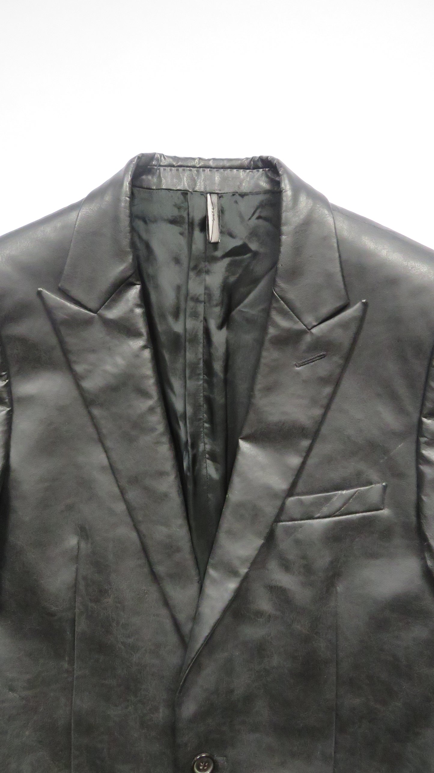 Dior Homme AW03 Luster Peaked Lapel PVC Coat