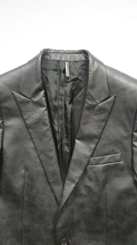 Dior Homme AW03 Luster Peaked Lapel PVC Coat