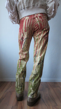 Jean Paul Gaultier AW1998 Red Blood Drip Pants