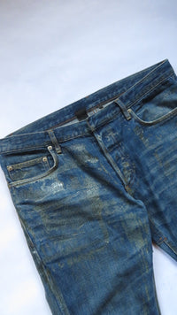 Dior Homme AW08 Green Waxed Denim