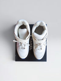 Chanel FW14 Multicolor Strap High Top Sneakers