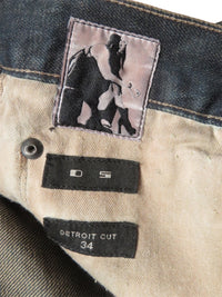 Rick Owens SS13 'Island' Rust Overdye Detroit Cut Denim