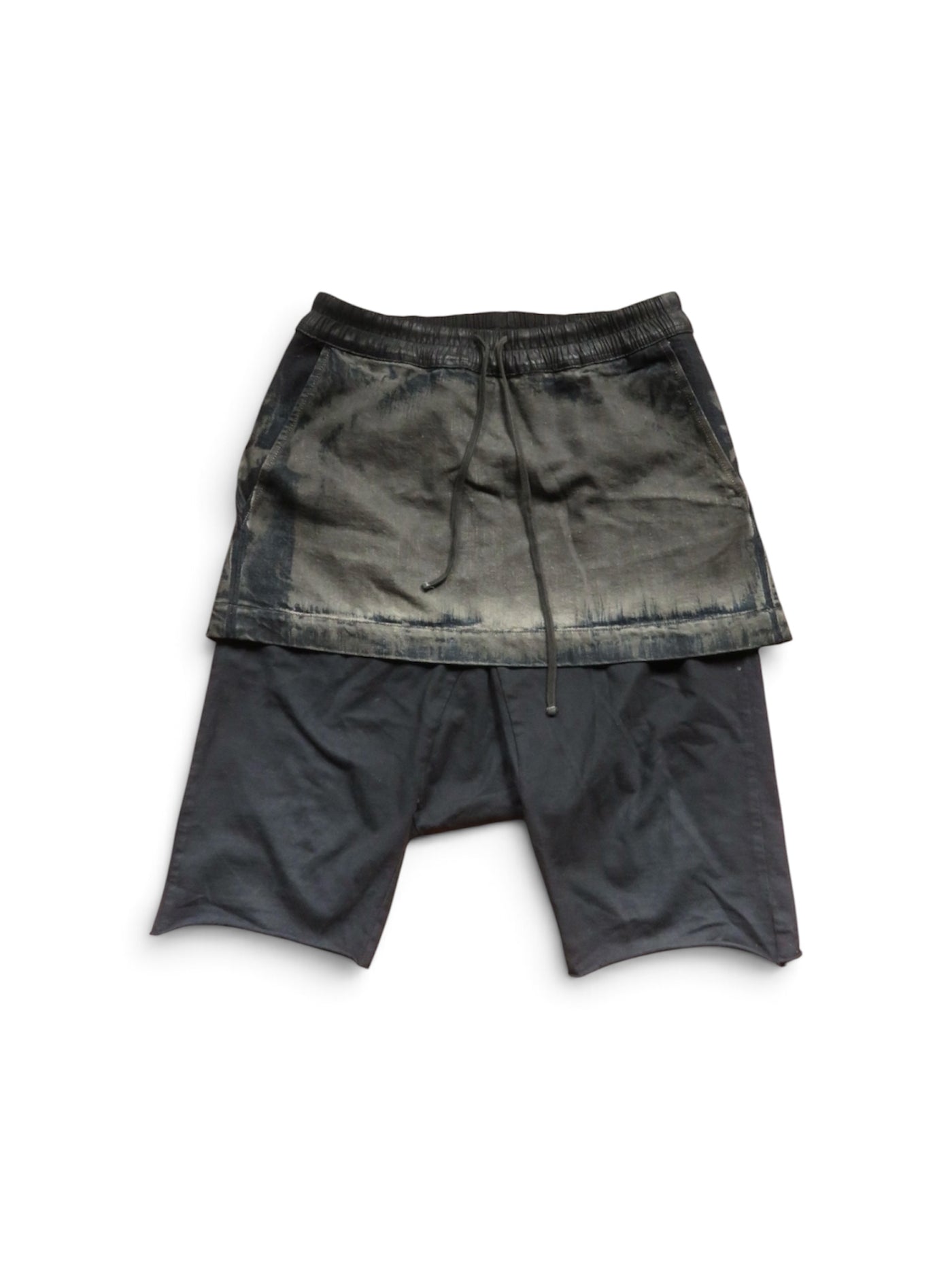 Rick Owens SS10 'Release' Hogwash skirted dropcrotch shorts