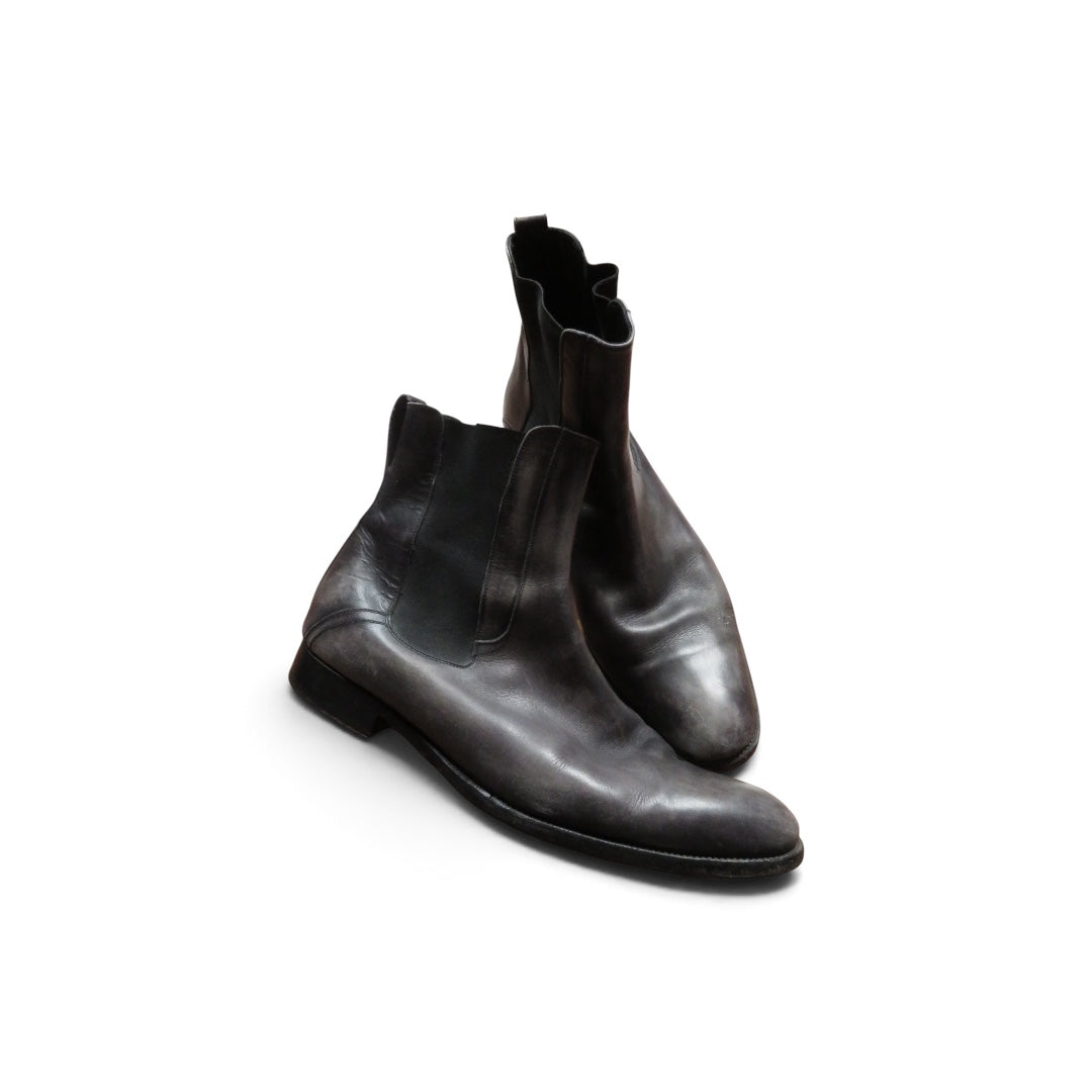 Dior Homme AW07 'Navigate' Grey Chelsea Boots by Hedi Slimane