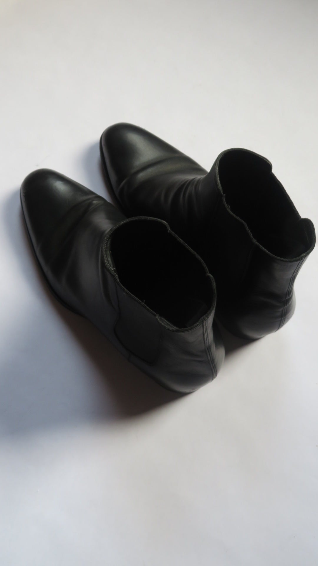 Saint Laurent Paris FW14 Black Chelsea Leather Boots by Hedi Slimane