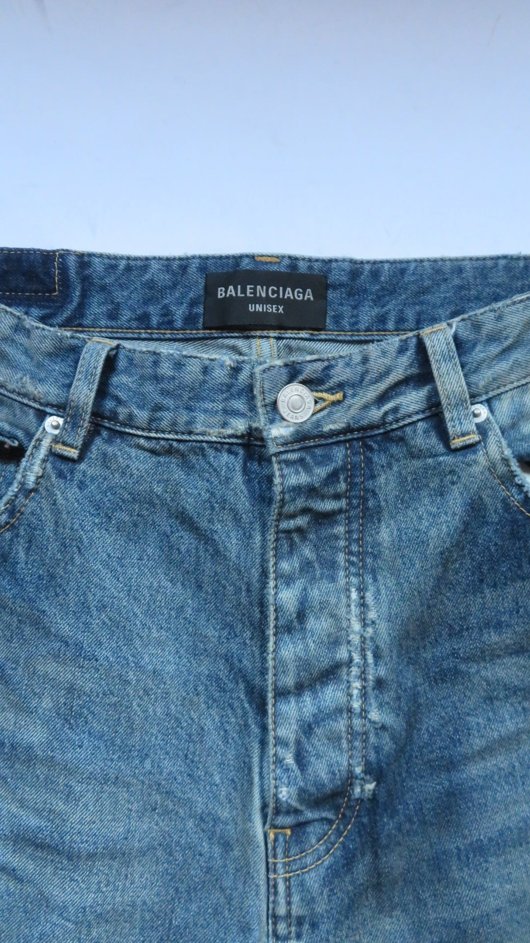 Balenciaga SS23 Mudshow Oil Spill Distressed Denim