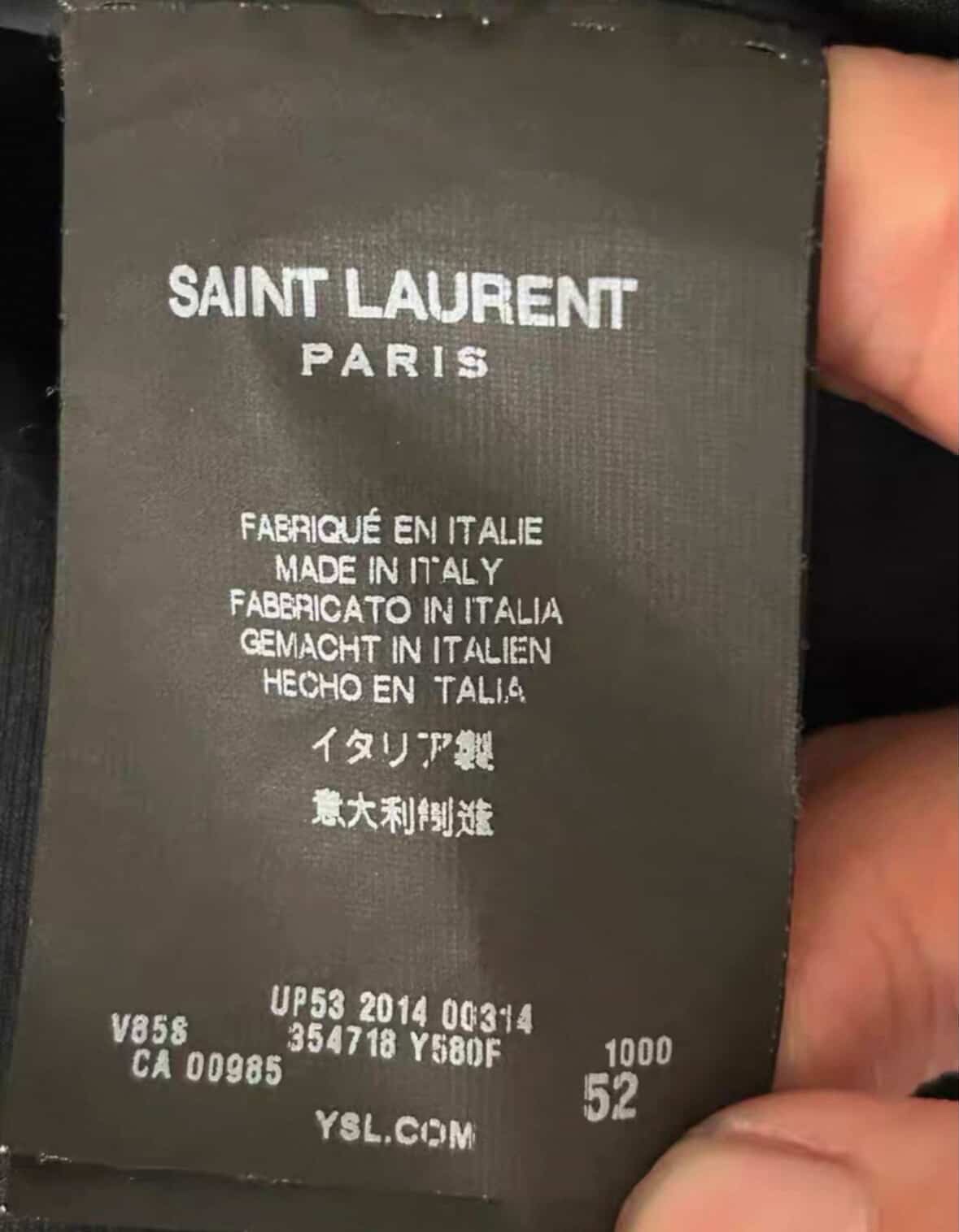Saint Laurent Paris Teddy Jacke