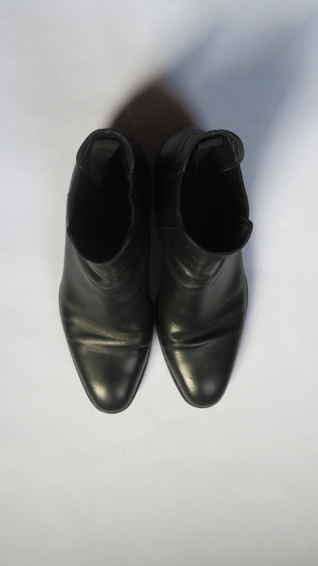 Saint Laurent Paris FW14 Black Chelsea Leather Boots by Hedi Slimane