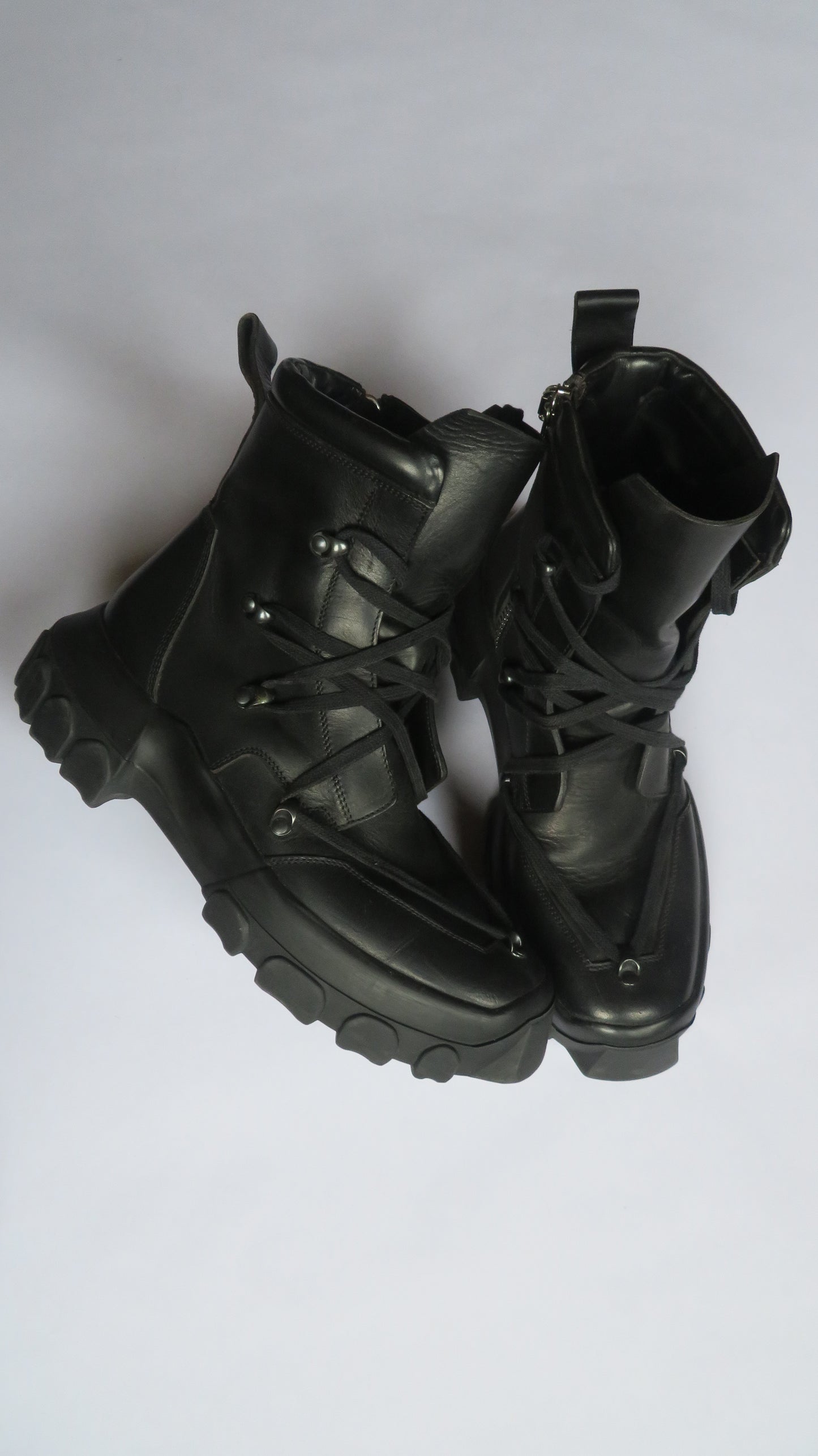Rick Owens SS18 Dirt Hiking Hexagram Bozo Boots