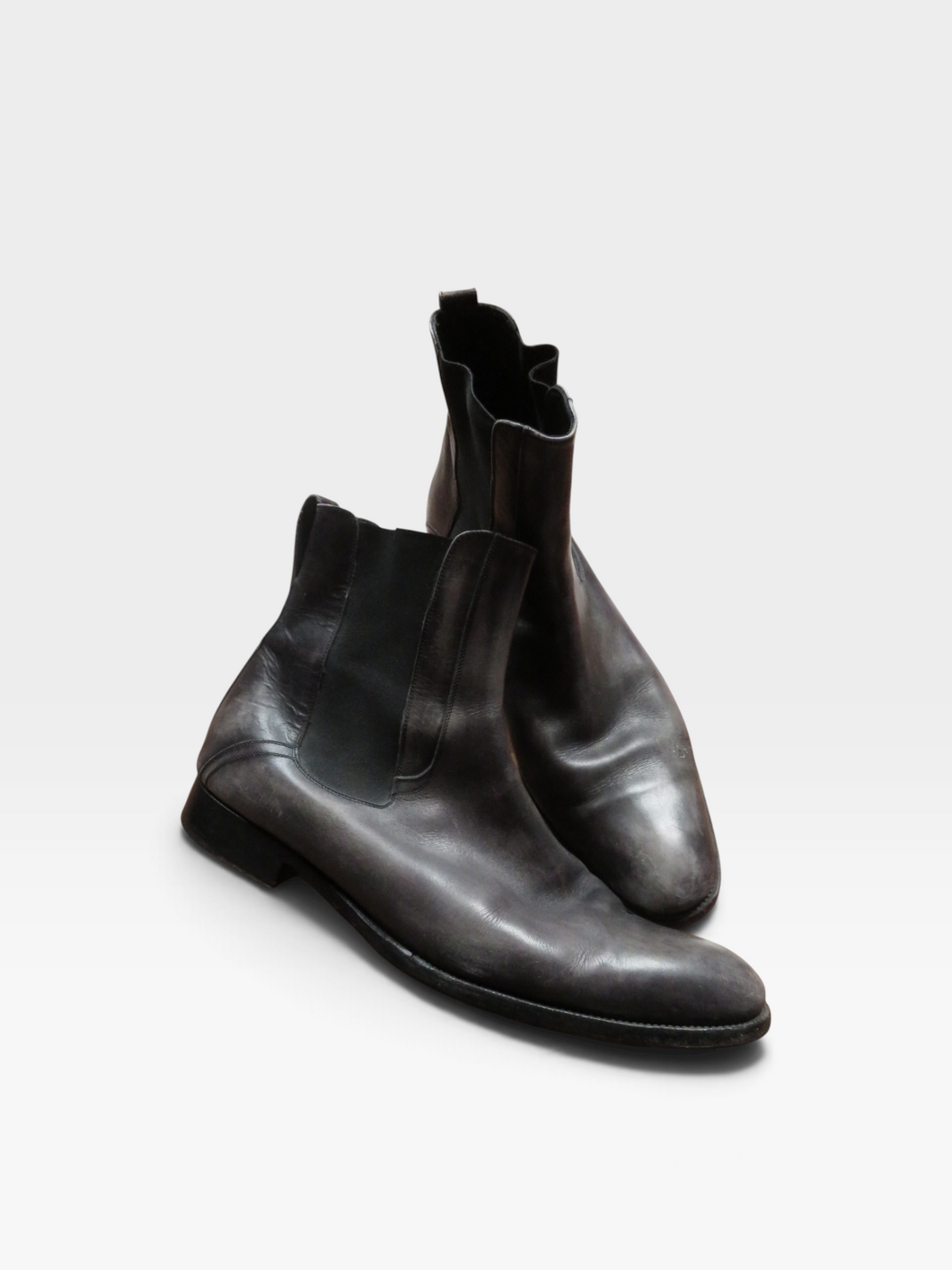 Dior Homme AW07 'Navigate' Grey Chelsea Boots by Hedi Slimane