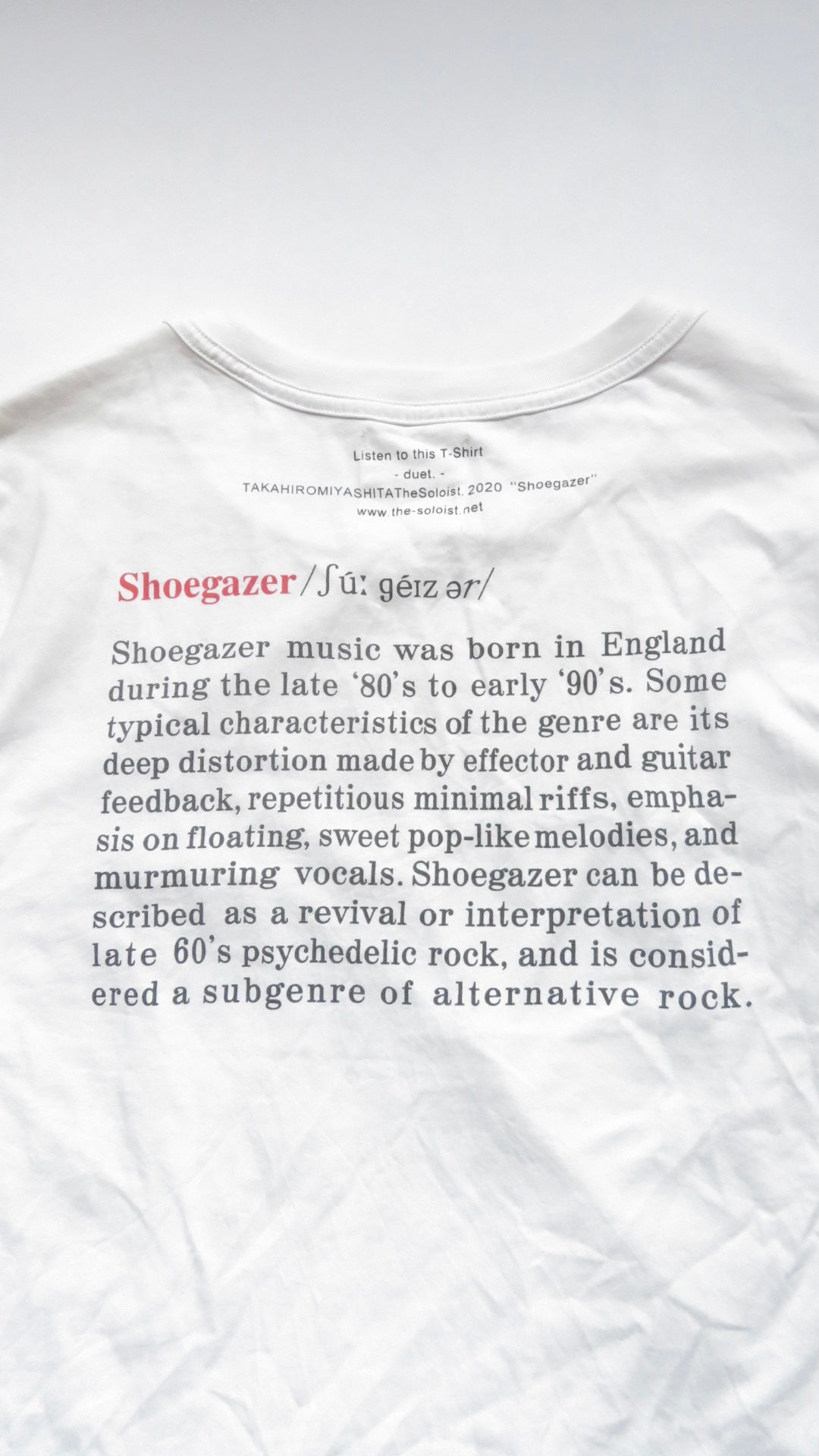 Takahiro Miyashita TheSoloist White Shoegazer Long Sleeve T-Shirt
