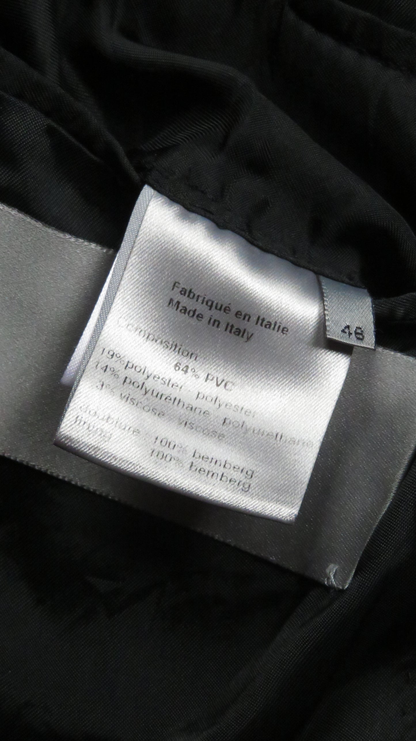 Dior Homme AW03 Luster Peaked Lapel PVC Coat