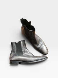 Dior Homme AW07 'Navigate' Grey Chelsea Boots by Hedi Slimane