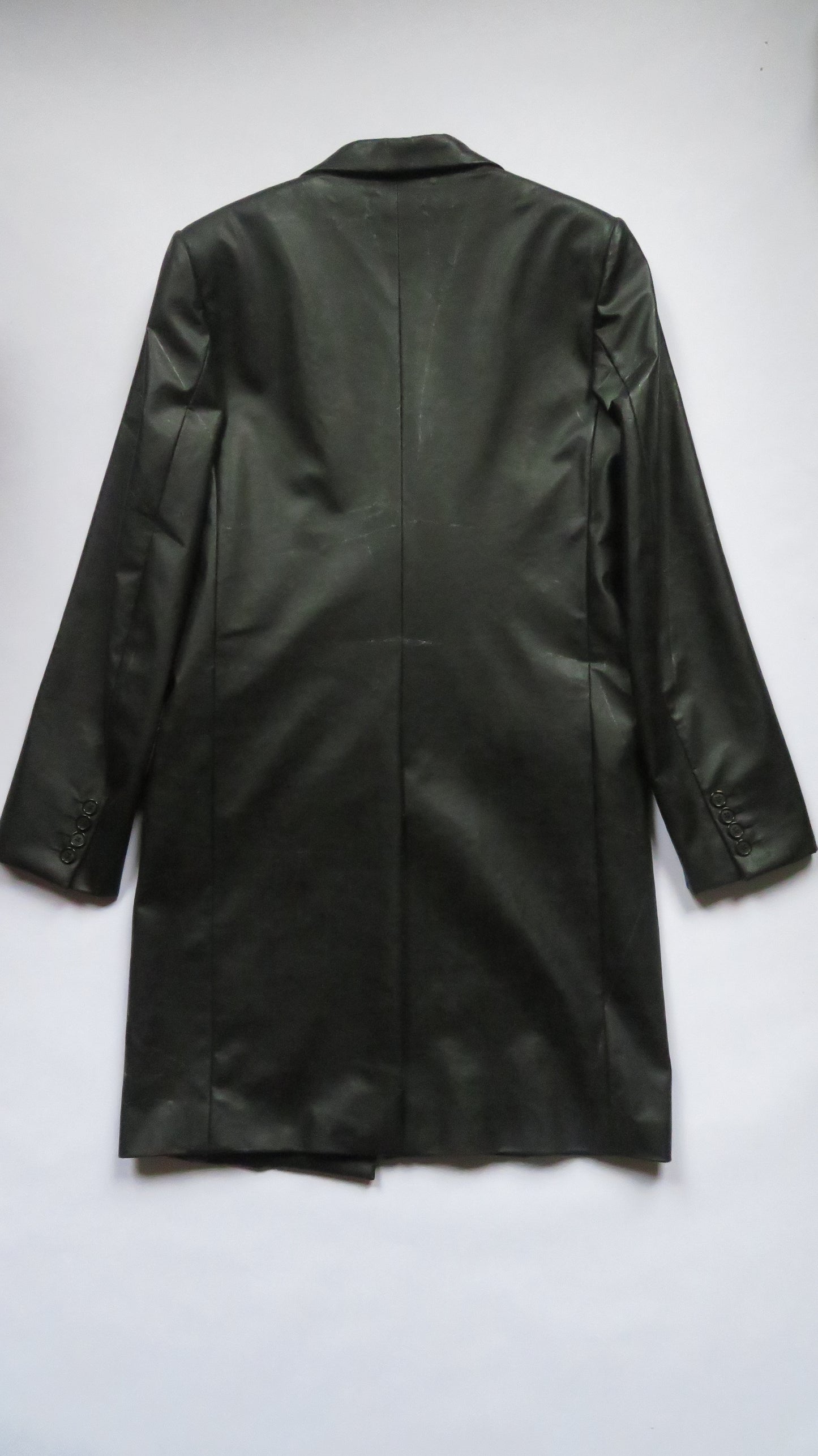 Dior Homme AW03 Luster Peaked Lapel PVC Coat