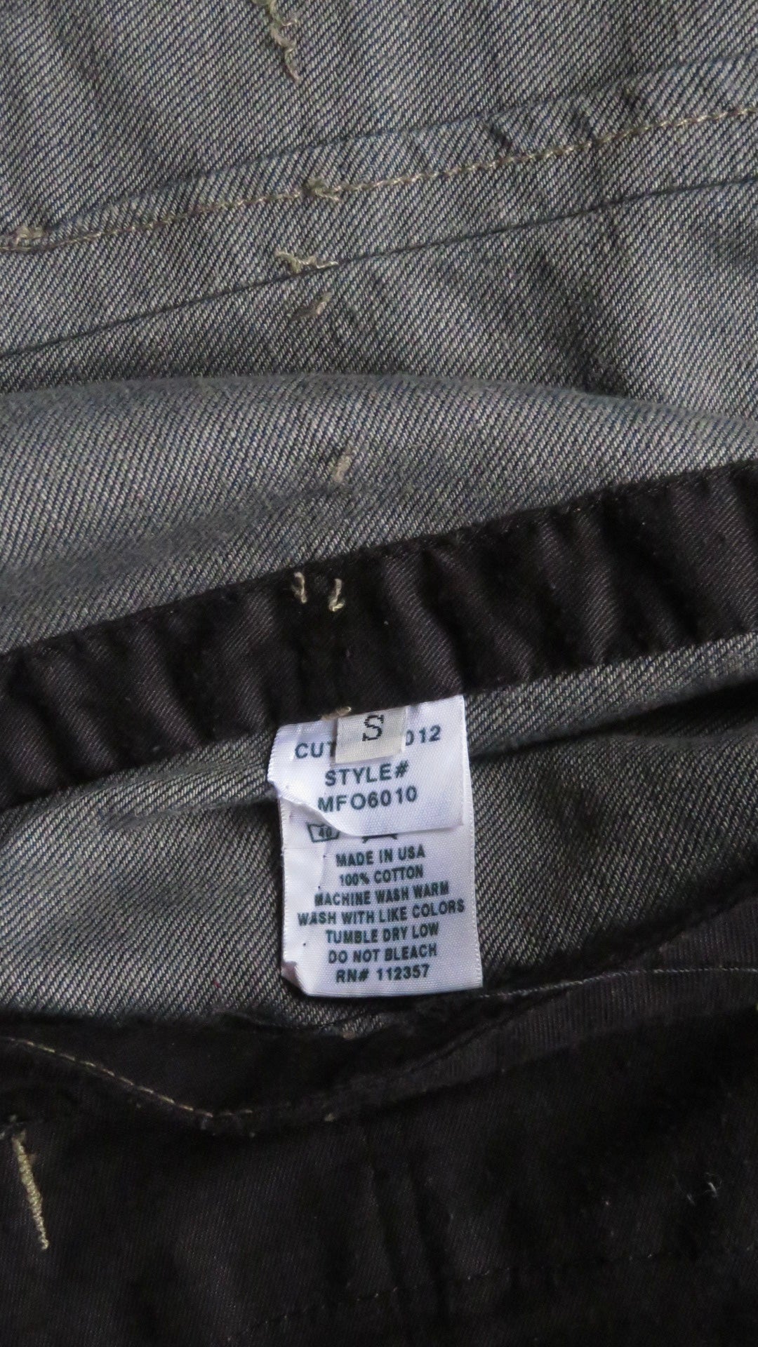 Rick Owens Olmar & Mirta 2004 Slab Burnout Waxed Denim Jacket