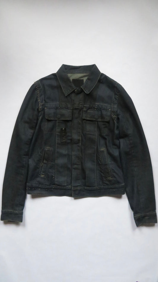 Rick Owens Olmar & Mirta 2004 Slab Burnout Waxed Denim Jacket