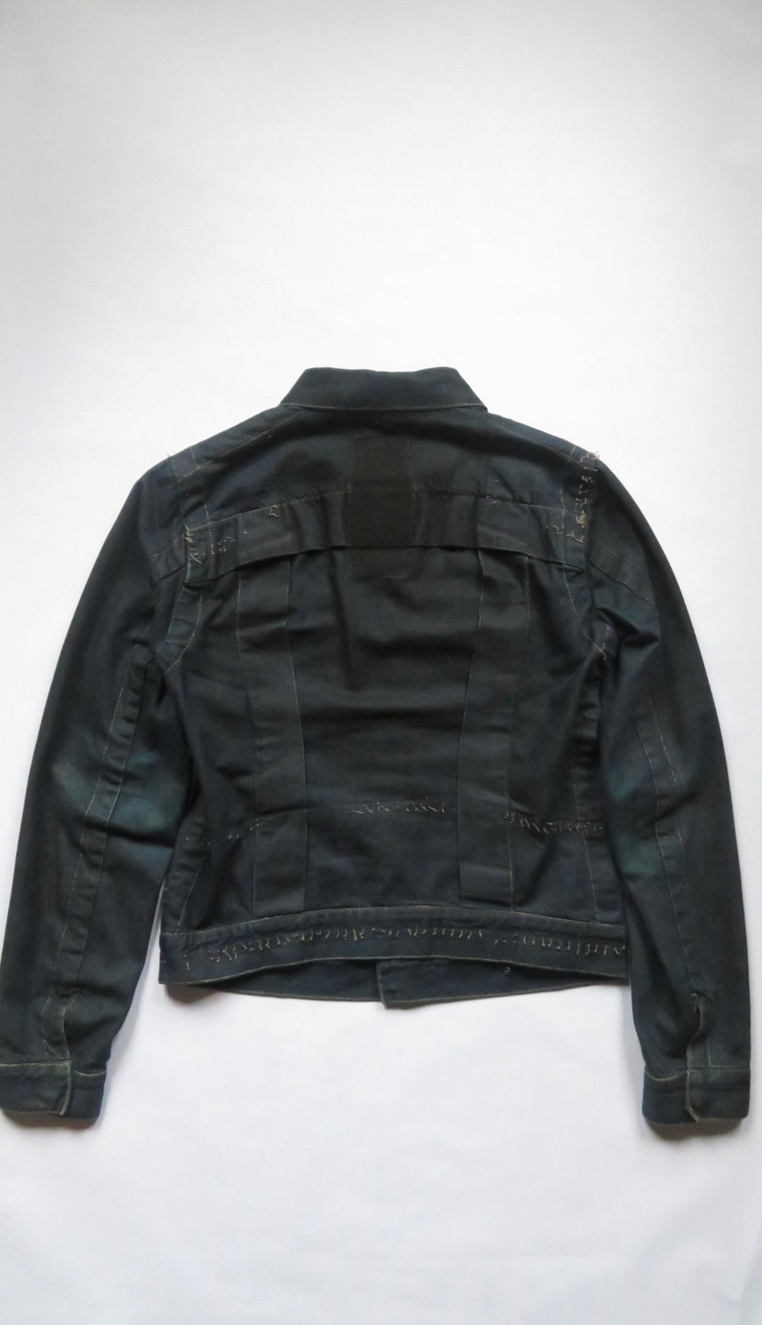 Rick Owens Olmar & Mirta 2004 Slab Burnout Waxed Denim Jacket