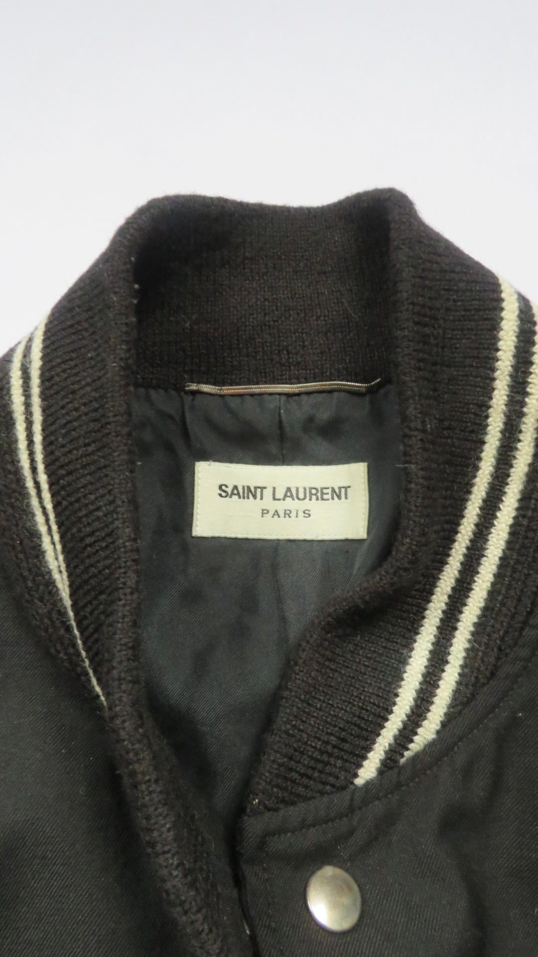 Saint Laurent Paris Black Teddy Jacket