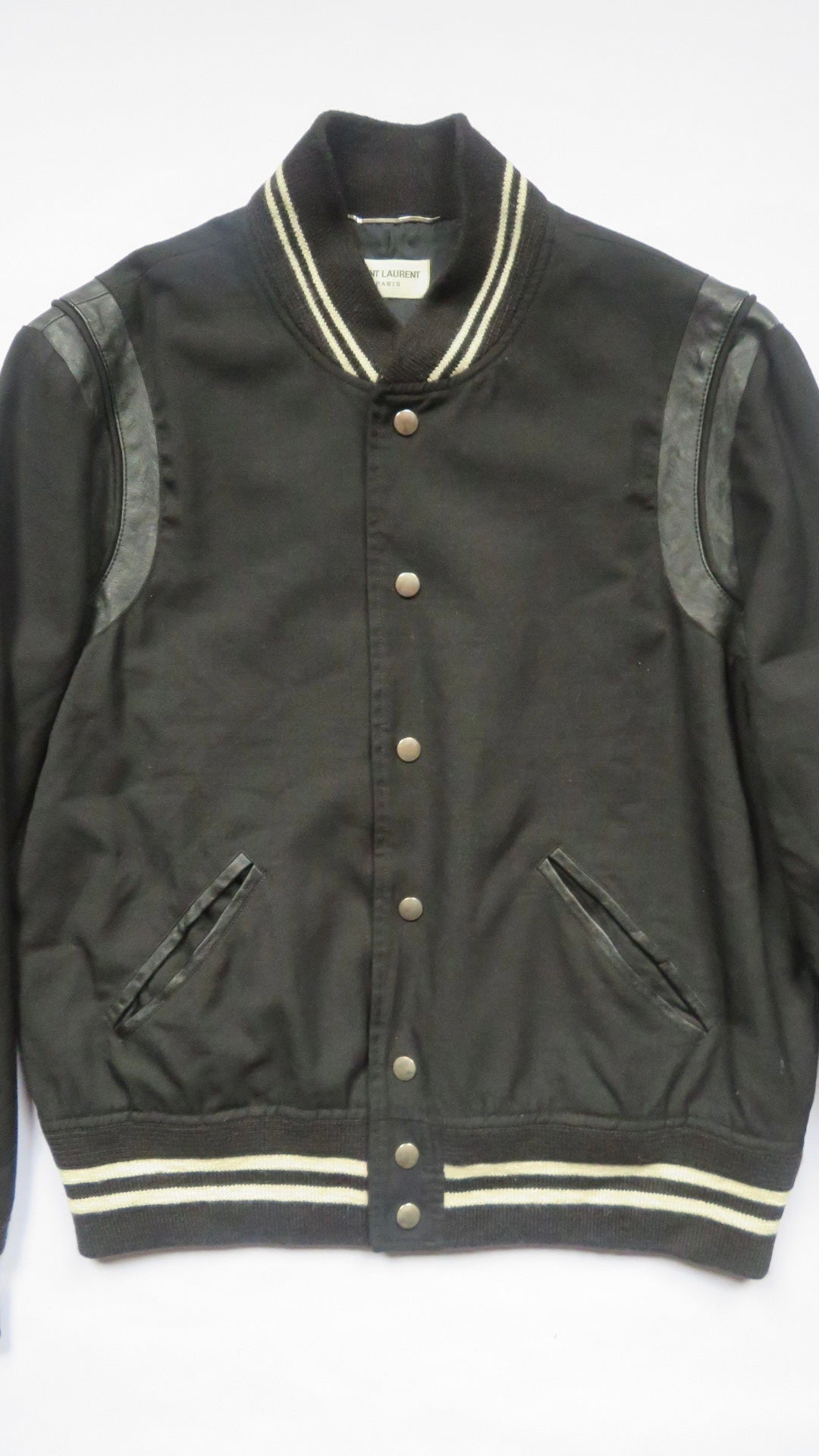 Saint Laurent Paris Black Teddy Jacket