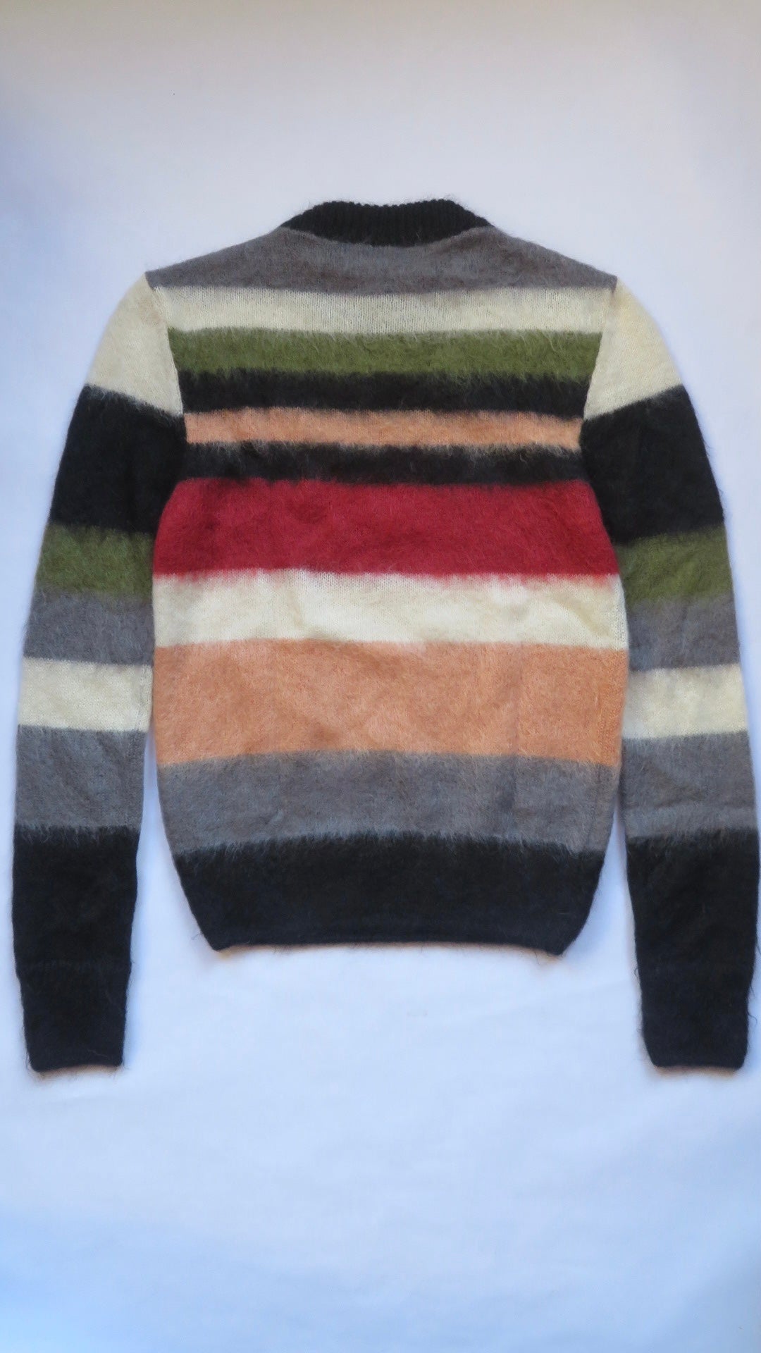 Saint Laurent Paris FW17 Striped Mohair Sweater