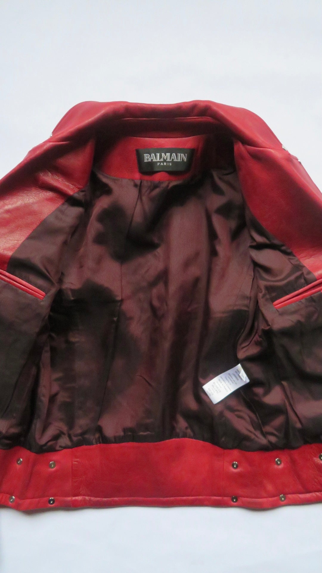 Balmain SS11 Christophe Decarnin Safety Pin Perfecto Leather Jacket