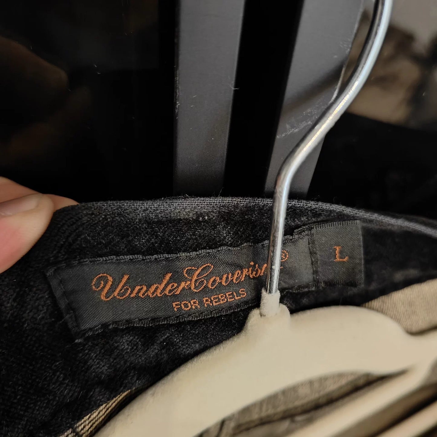 Undercover AW02 Witches Cell Division Black Crash Denim