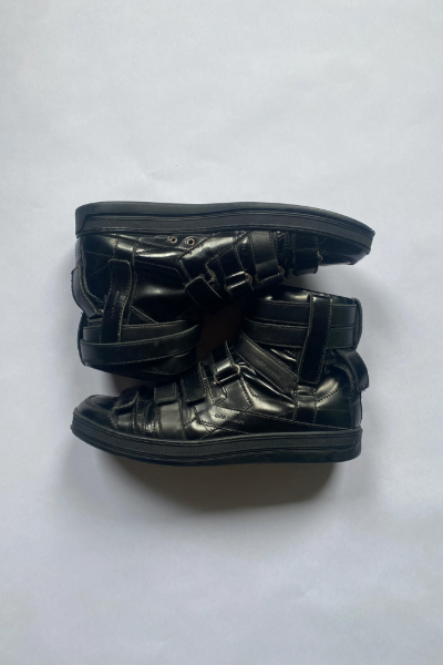 Dior Homme FW08 Patent Leather Strap Sneaker