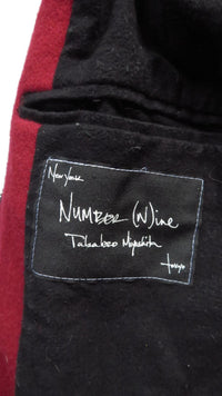 Number Nine AW08 'My Own Private Portland' Red Varsity Jacket