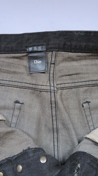 Dior Homme AW03 Black Luster Waxed Denim