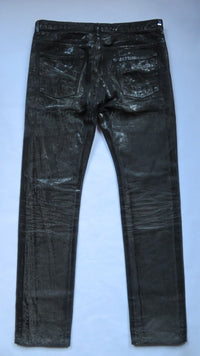 Dior Homme AW03 Black Luster Waxed Denim