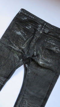 Dior Homme AW03 Black Luster Waxed Denim