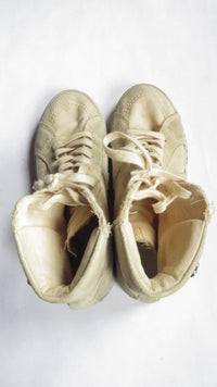 Saint Laurent Paris SS16 Joe High 'Smoking Forever' distressed sneaker