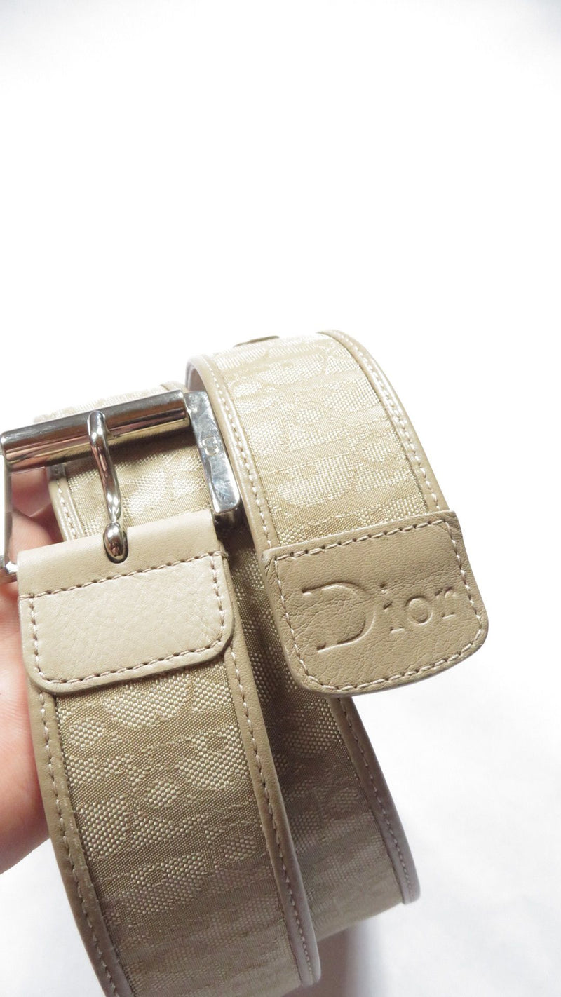 Christian Dior Vintage Monogram Beige Belt