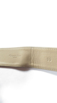Christian Dior Vintage Monogram Beige Belt
